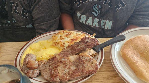 Ribeye and eggs