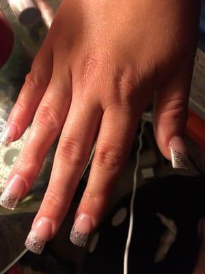 This is the amazing French manicure done by Lynn!