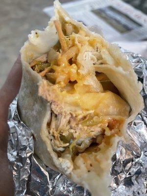 3 way chicken burrito