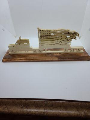 Scrolled USA Trucker