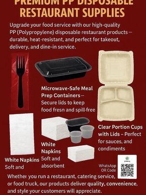 Food. Containers to go boxes