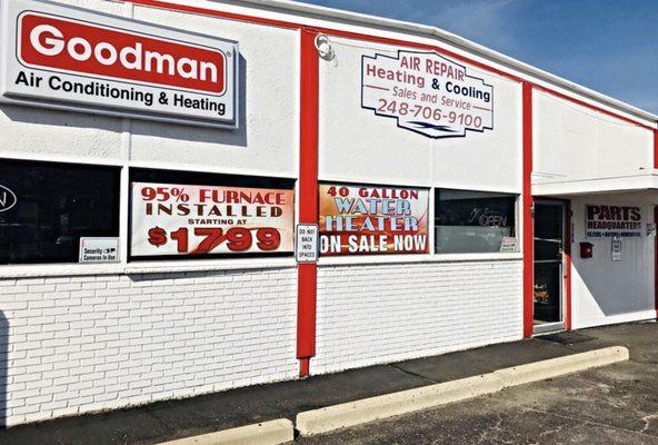 Located at 3789 Elizabeth Lake Rd in Waterford. We have a complete showroom and parts department specializing in new and used parts