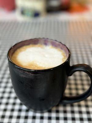 Vanilla latte with an extra shot of espresso