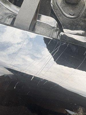 Scratches after pick up