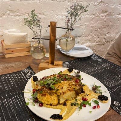 Cauliflower with Walnut Sauce