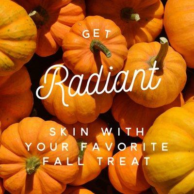 Pumpkin fall facial