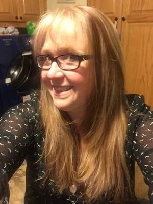 Great Job Mrs Brenda on cut and color!!! I love it! Most complements I have ever gotten!!