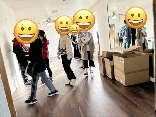 Buyers at Open House