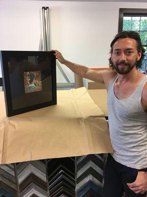 Framed some of Stephen Warwick's original artwork for him- very talented guy, be sure to check him out