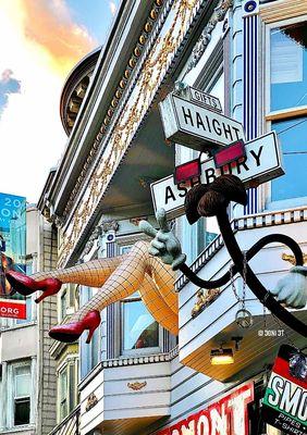 A beautiful picture of our Legs on Haight and Hippy Pole man