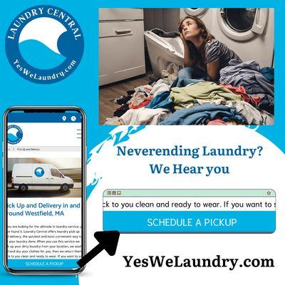 Overwhelmed with laundry?
Visit our website and see how we can help