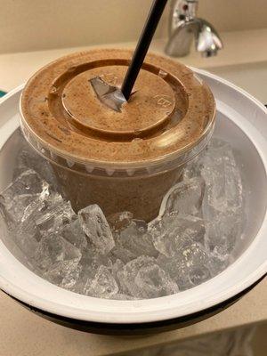 A WARM shake. Gross!!