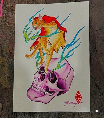 Source material - a painting Mark made for me