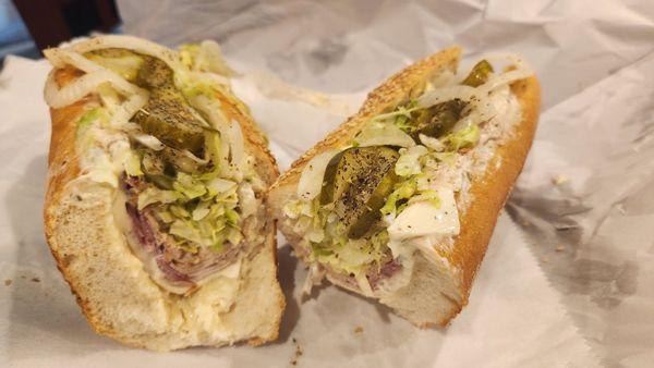 Turkey'ed out hoagie