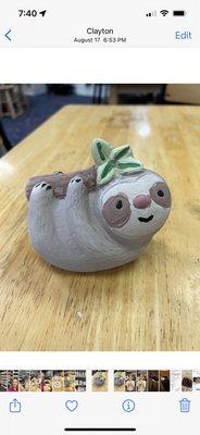 the pieces we painted.