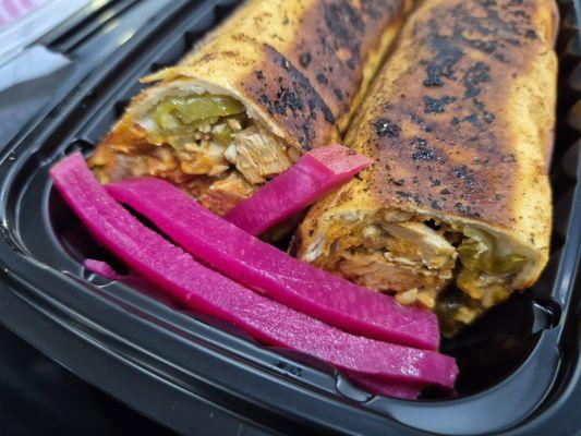 2025-12-13. Amo Sami's Shawarma. Warren, MI. The OG close up of what's inside.