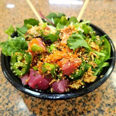 Salmon and Tuna Spicy Sauce Extravaganza!!!