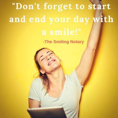 Start every day with a smile.