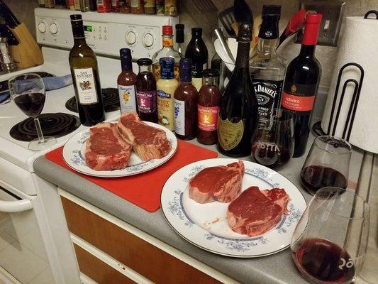 a package from Seattle full of fresh scallops. and rock oyster's & Norwegian salmon, So I called a few of my friends