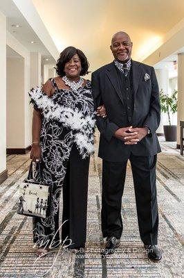 I like to thank the stylist Sharella for making me look so beautiful at my 40th wedding anniversary celebration.