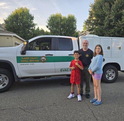 Great service and helpers who tended to the hurt bird.