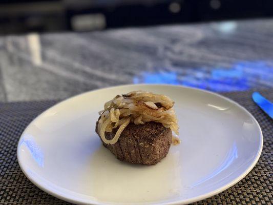 Filet Mignon W/ Caramelized Onions