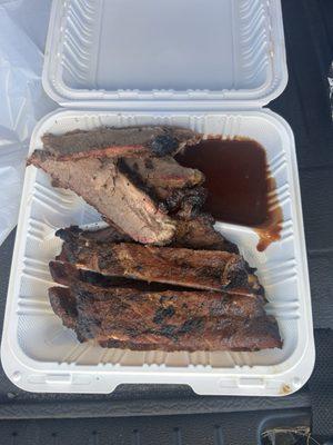Brisket and ribs