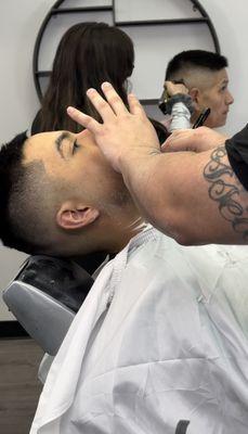 Hot Towel Face Shave