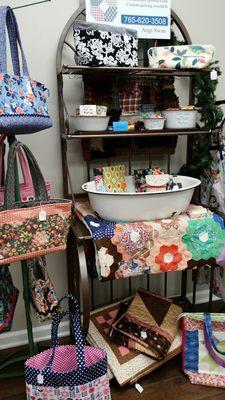 Beautiful quilted items by a local artisan, 1/3 of the VB price