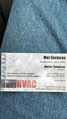 Most furnaces installed $1500 complete Most A/C system installed $2800 complete 10 years warranty on all systems