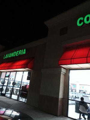 Front of laundromat
