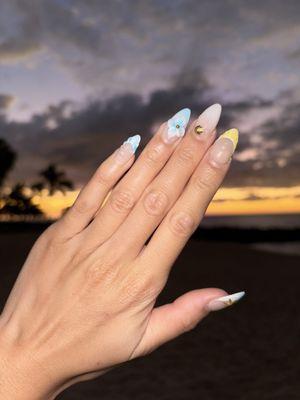 1 week after getting nails done