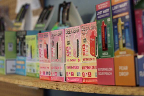 Vape display, we keep with what are currently the most popular and reliable devices.