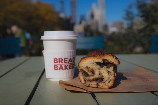 Flaky chocolate babka