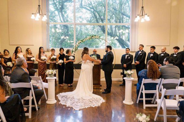 The moment we saw the giant glass window we knew it would look beautiful