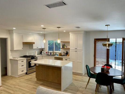 Custom kitchen and island remodel