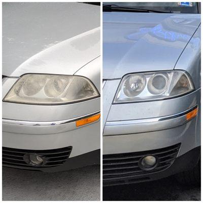Approx. 20-year-old headlight restoration. I should have done a proper before and after. This was the best I could come up with.