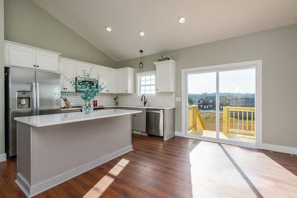 View of the Kitchen in a home we constructed.