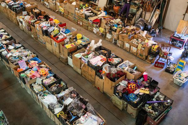 Our warehouse as many items ranging from household items to hardware and toilet paper!