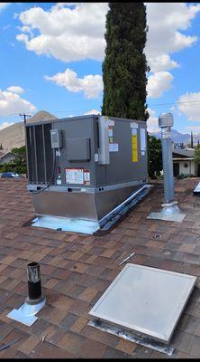 Beautiful Package Unit Installation