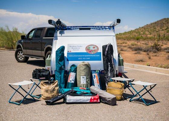 Our fully equipped Teardrop includes everything you need to take your adventure to the next level.