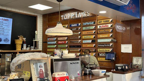 Menu - toppings options