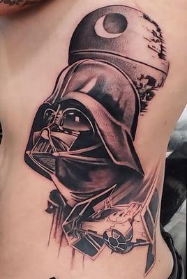 Star Wars rib tattoo