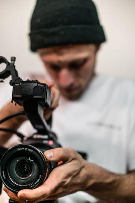 Shooting behind the scenes footage for a friend.