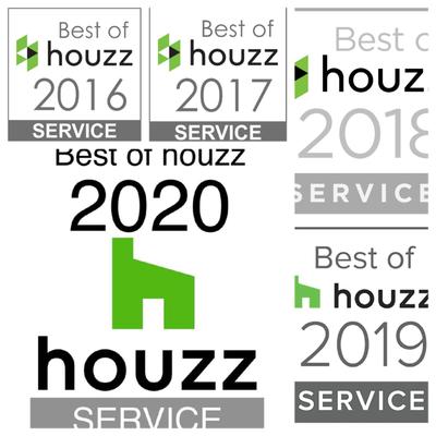 Won "Best of Houzz" for the past 5 years!!!
