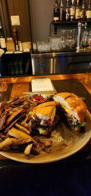 Burger of the day. Local meat grilled to perfection.