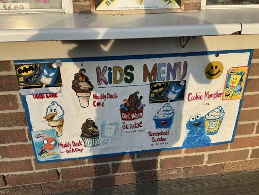 Kid's Menu