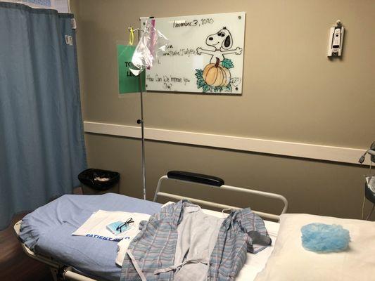 Getting ready for surgery