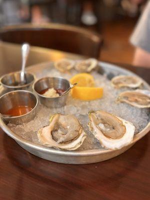 Oysters from Canada, Maine, and Duxbury, Massachusetts