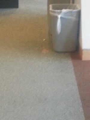 VOMIT just there. HOPEFULLY noone accidentily steps on it.THIS is pediatrics so there are kids everywhere.